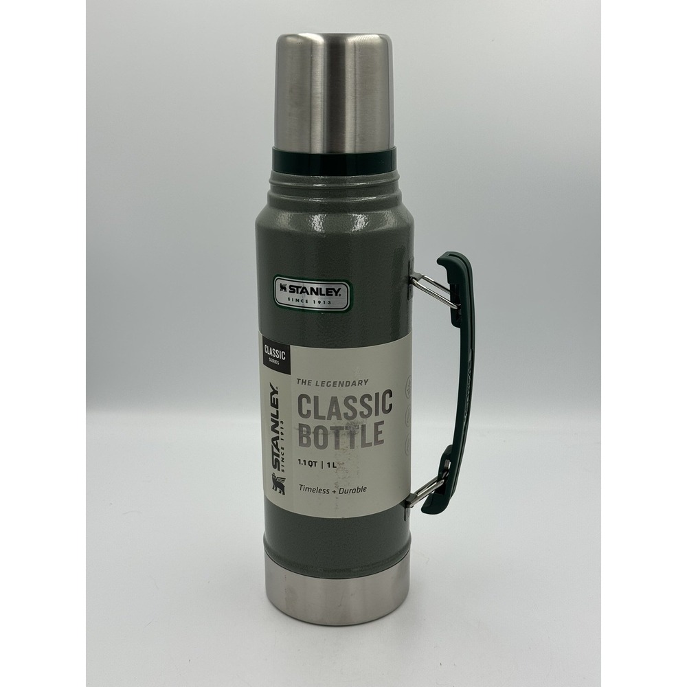 NEW Stanley Green Legendary Classic 1.1 Qt Vacuum Bottle Stainless Steel Cup